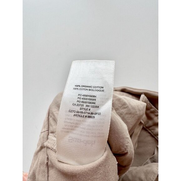 Aritzia SUNDAY BEST New Jaden Khaki Cotton Twill Straight Chino Pants, Size 4 - Picture 8 of 14